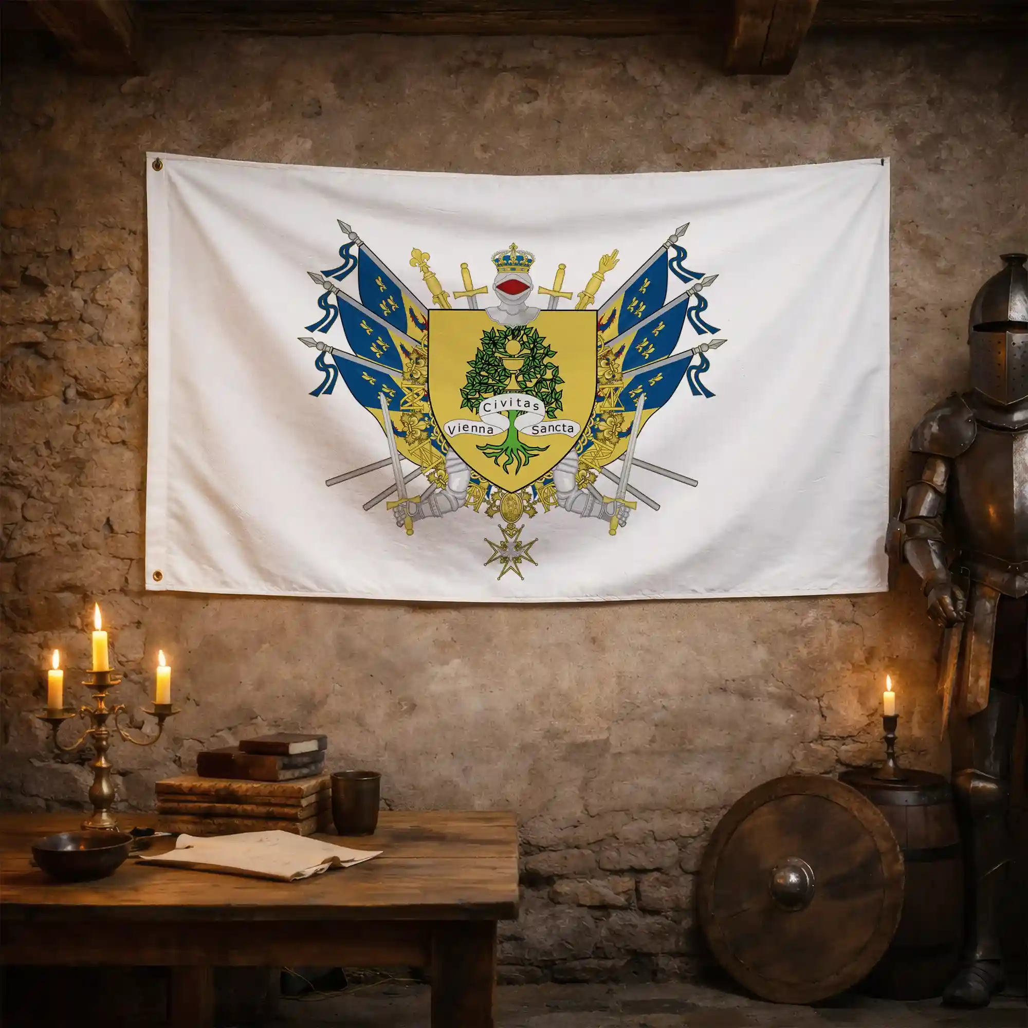 Drapeau - Blason de Vienne - Image 3