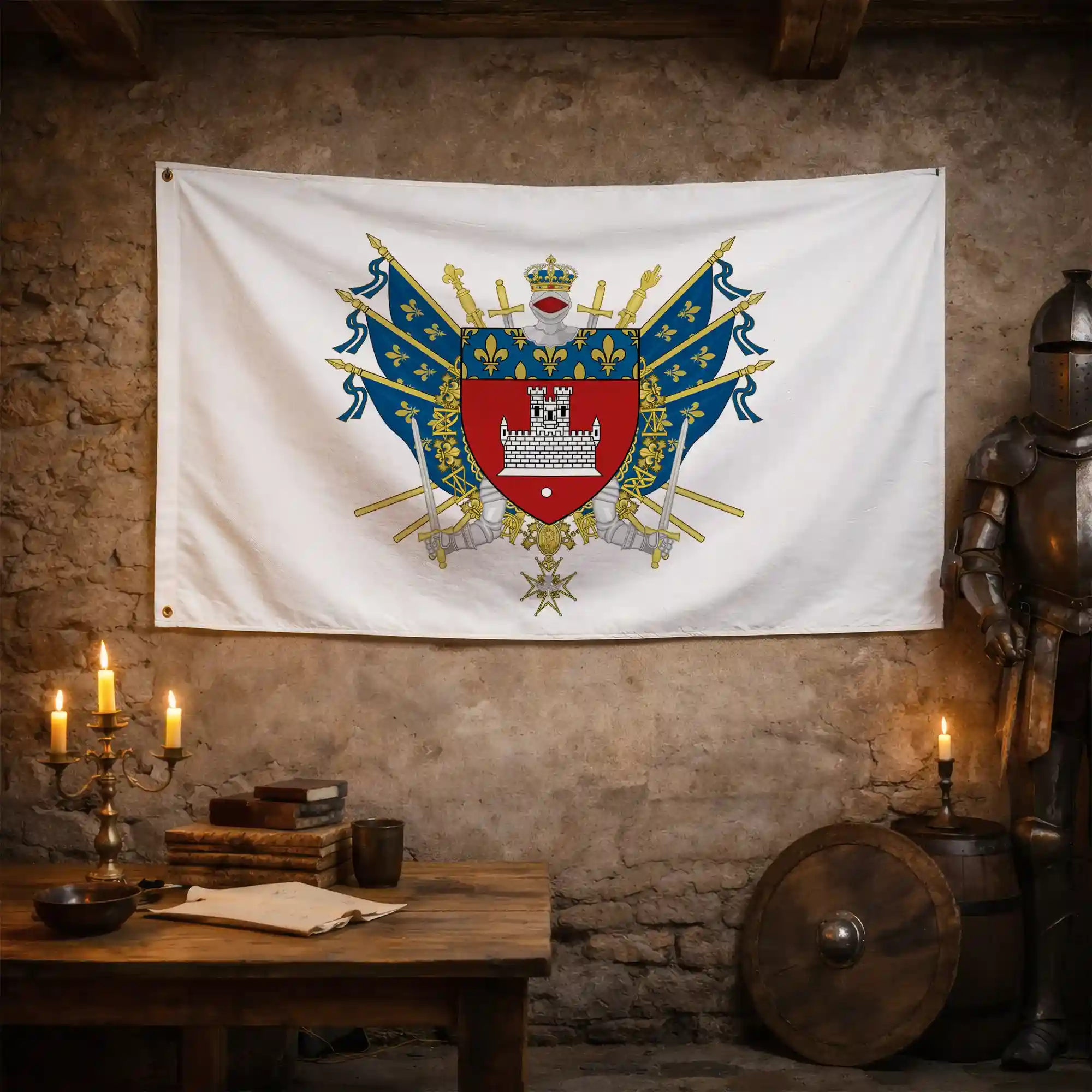 Drapeau - Blason de Vincennes - Image 4