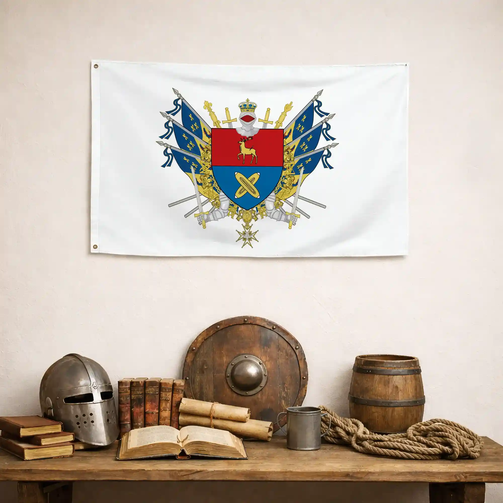 Drapeau - Blason de Voiron - Image 4
