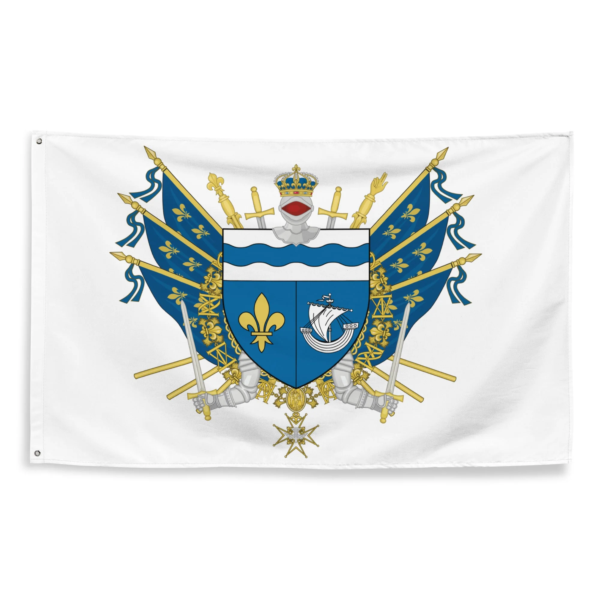 Drapeau - Blason des Hauts-de-Seine (92)