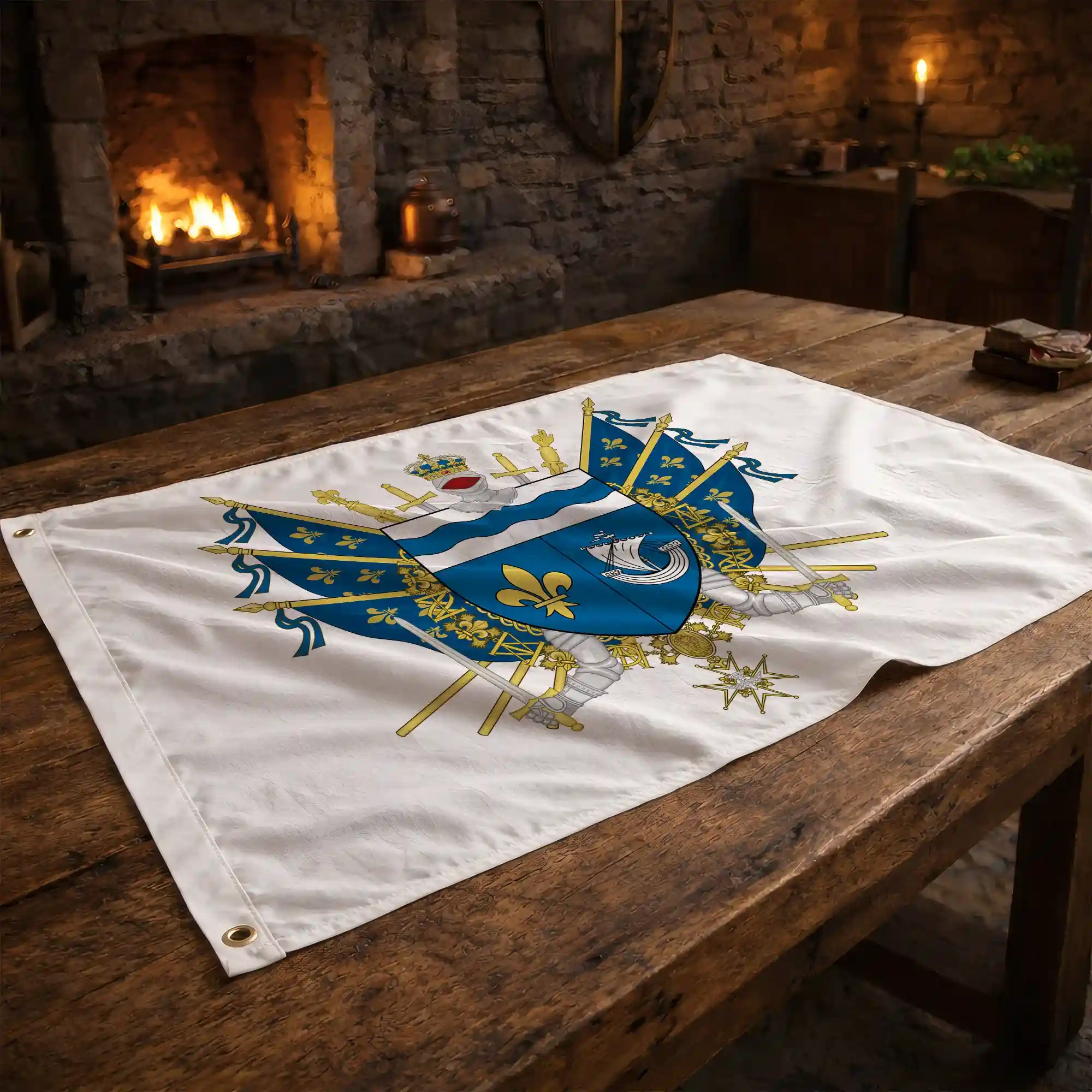 Drapeau - Blason des Hauts-de-Seine (92) - Image 2