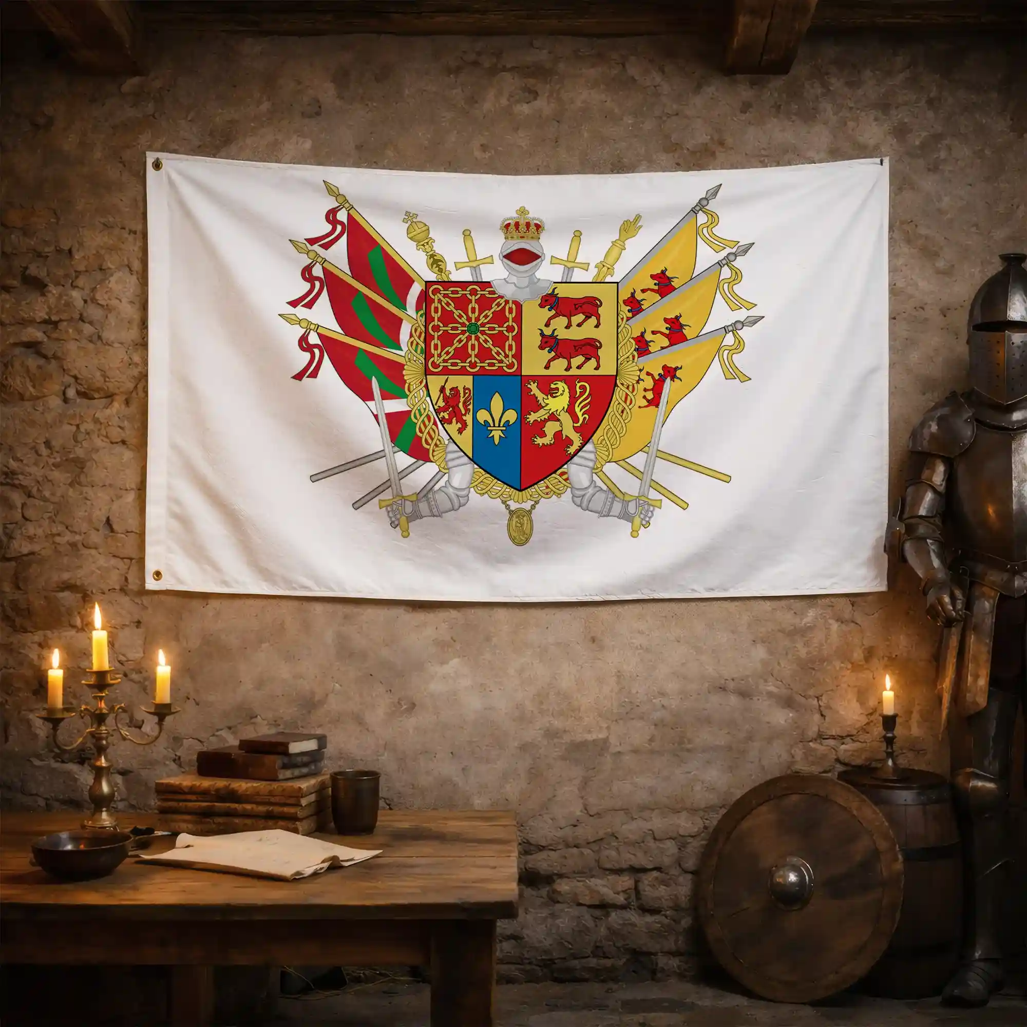 Drapeau - Blason des Pyrénées-Atlantiques (64) - Image 3