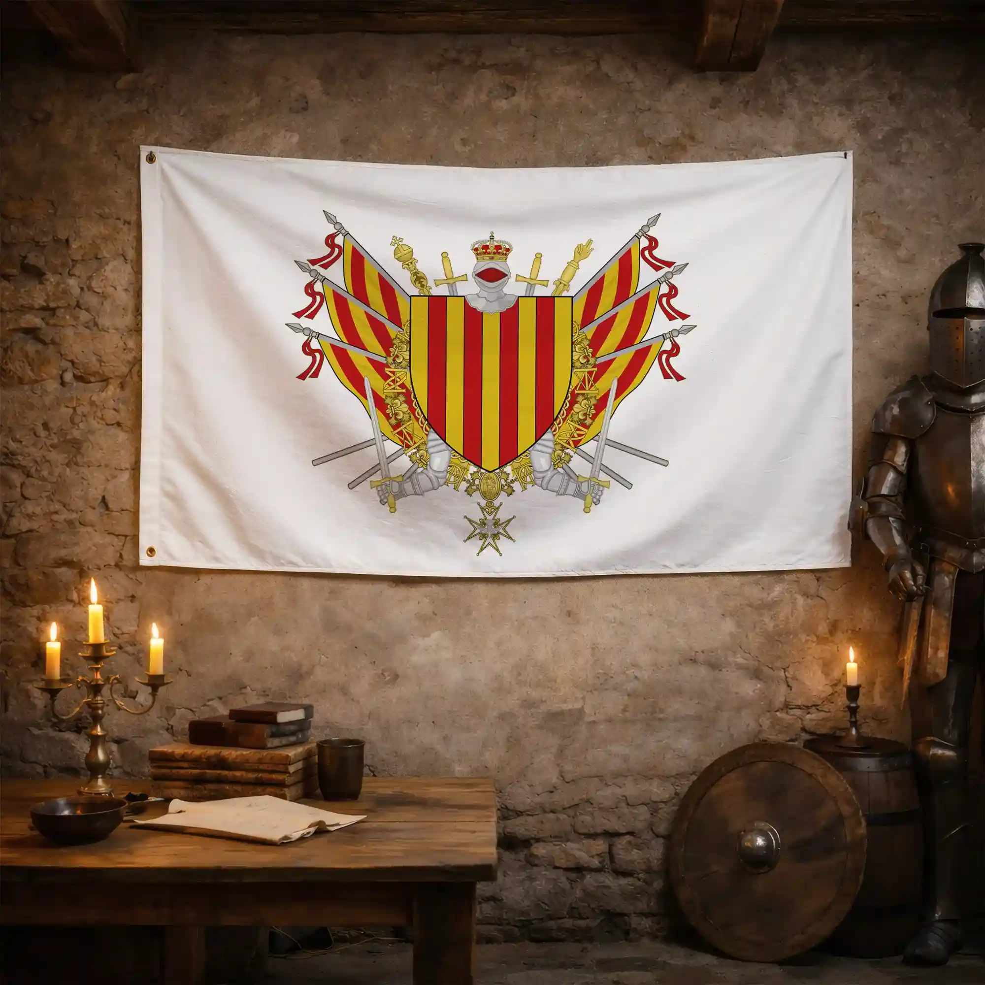Drapeau - Blason des Pyrénées-Orientales (66) - Image 3