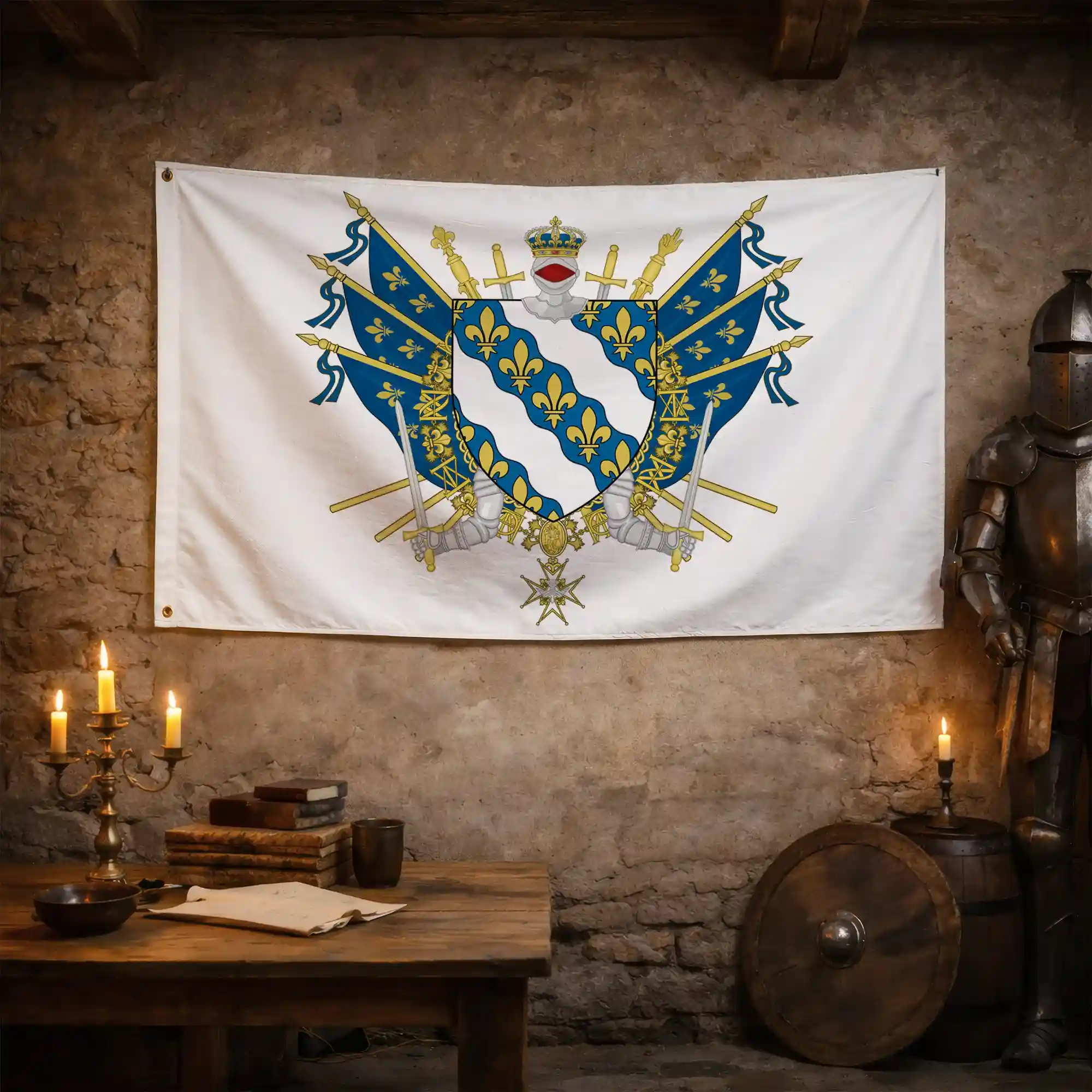 Drapeau - Blason des Yvelines (78) - Image 3