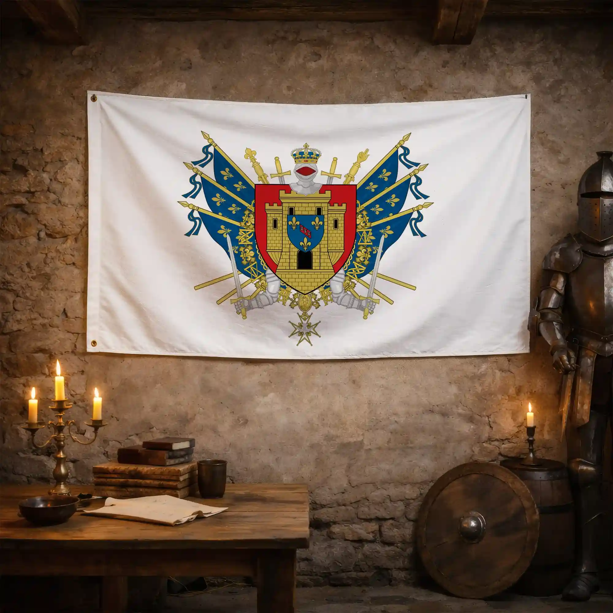 Drapeau - Blason d'Étampes - Image 3