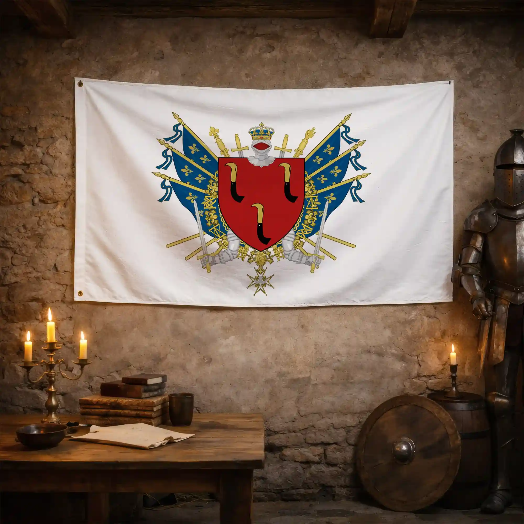 Drapeau - Blason d'Herblay - Image 3
