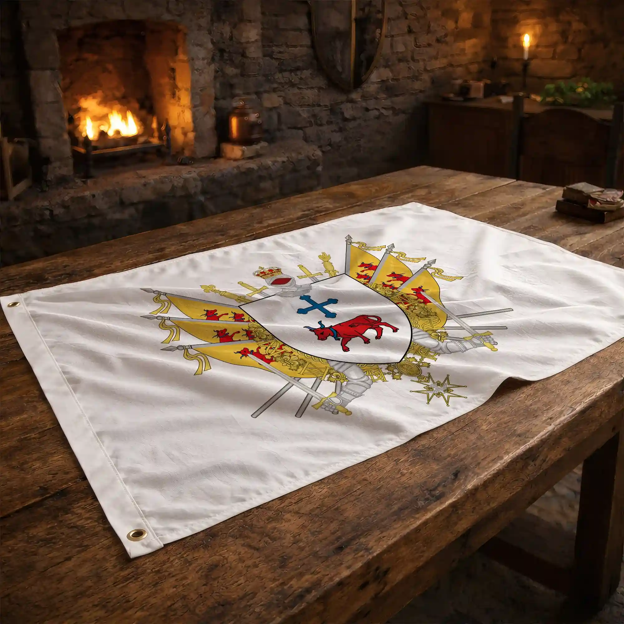 Drapeau - Blason d'Oloron-Sainte-Marie - Image 2