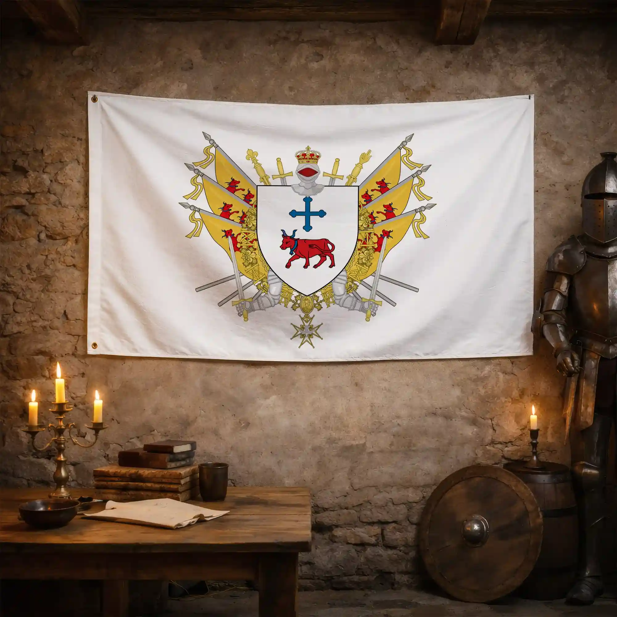 Drapeau - Blason d'Oloron-Sainte-Marie - Image 3