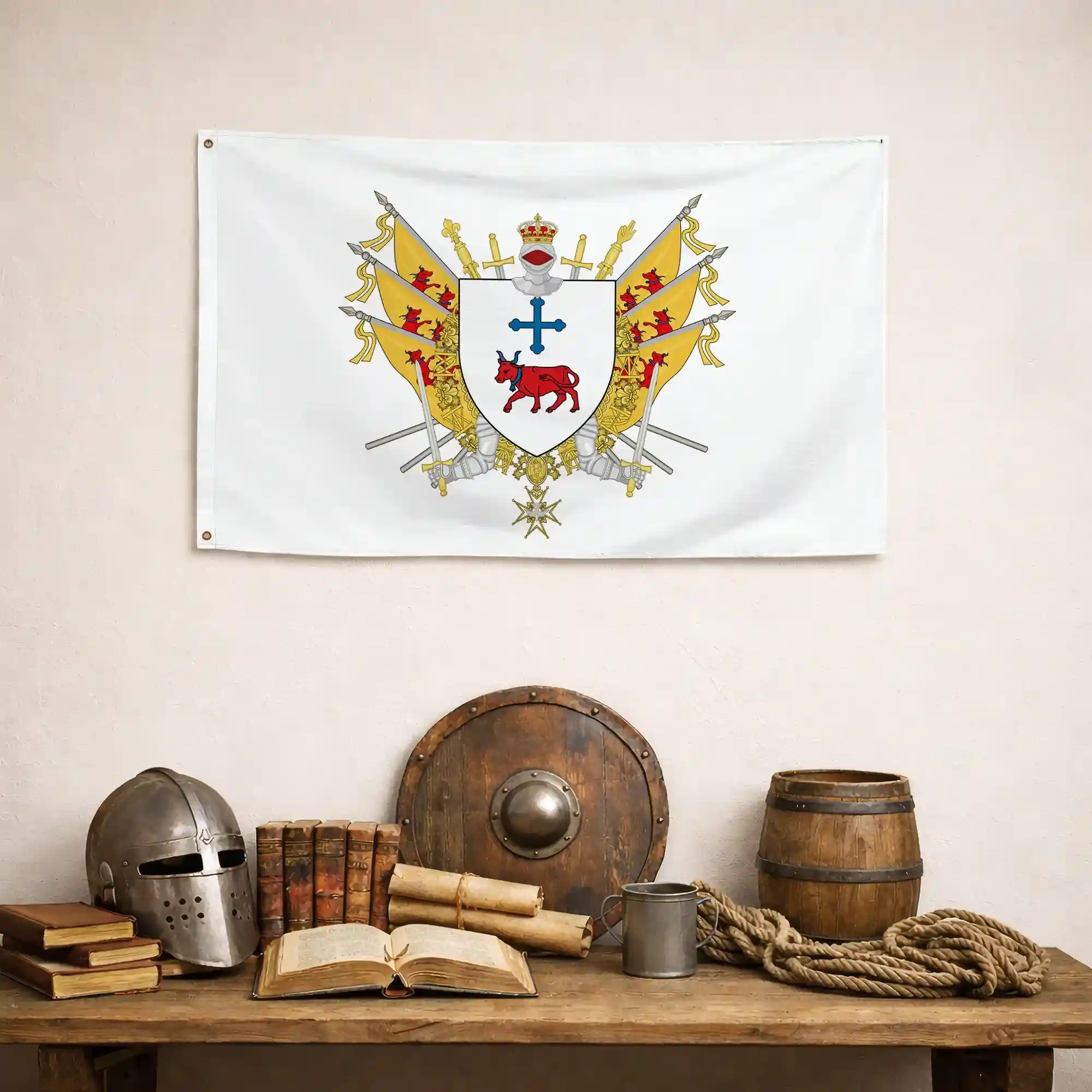 Drapeau - Blason d'Oloron-Sainte-Marie - Image 4