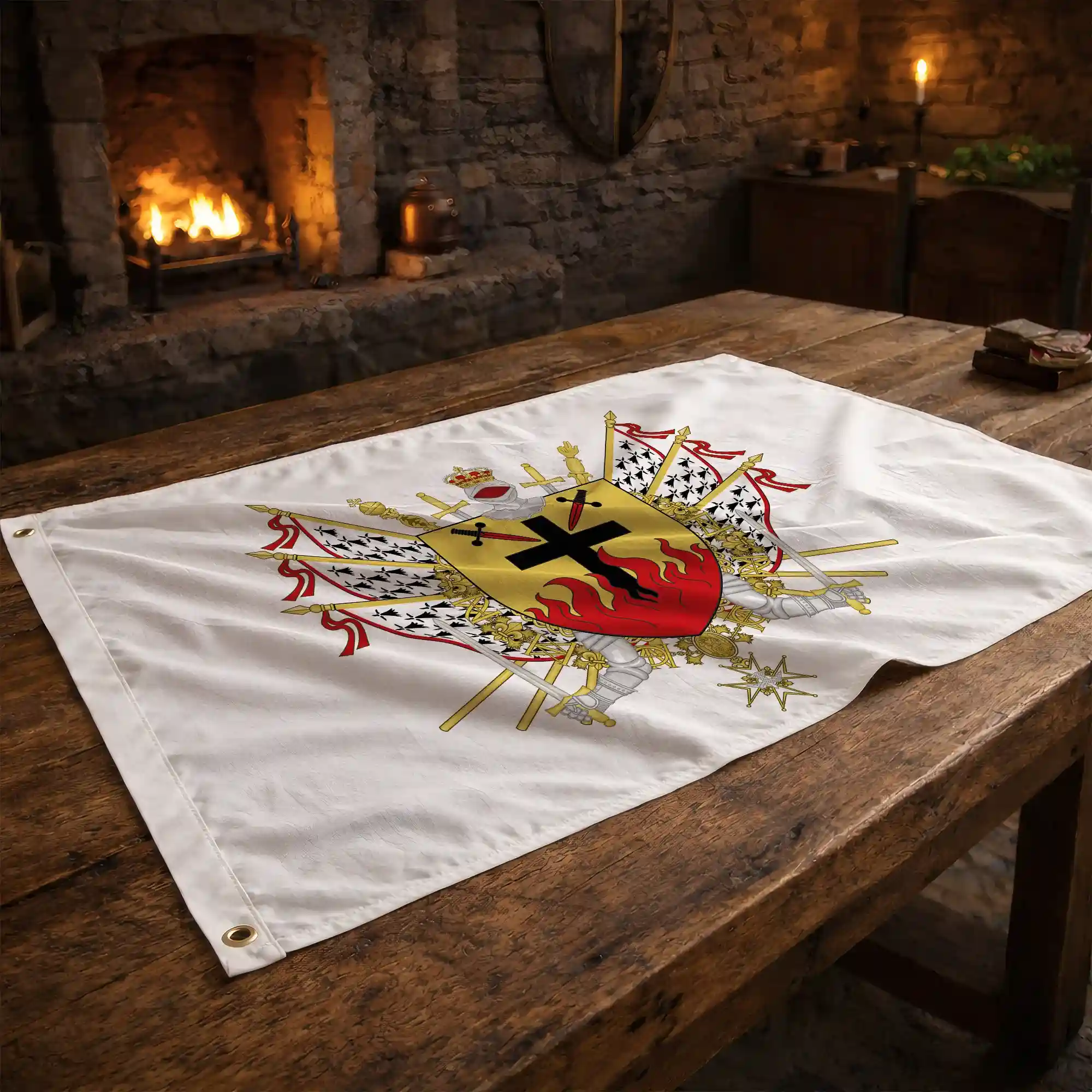 Drapeau - Blason d'Oradour-sur-Glane - Image 2