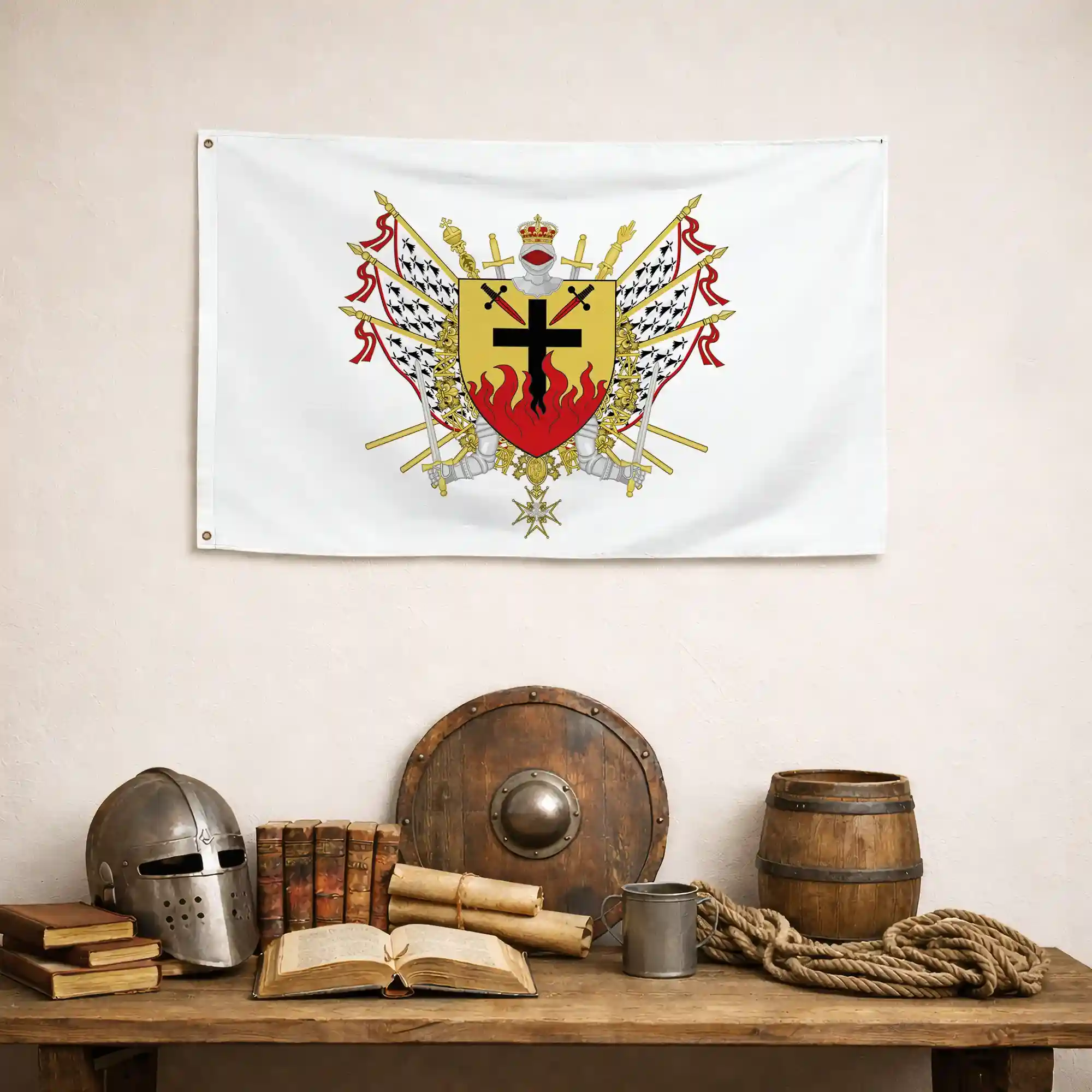 Drapeau - Blason d'Oradour-sur-Glane - Image 4