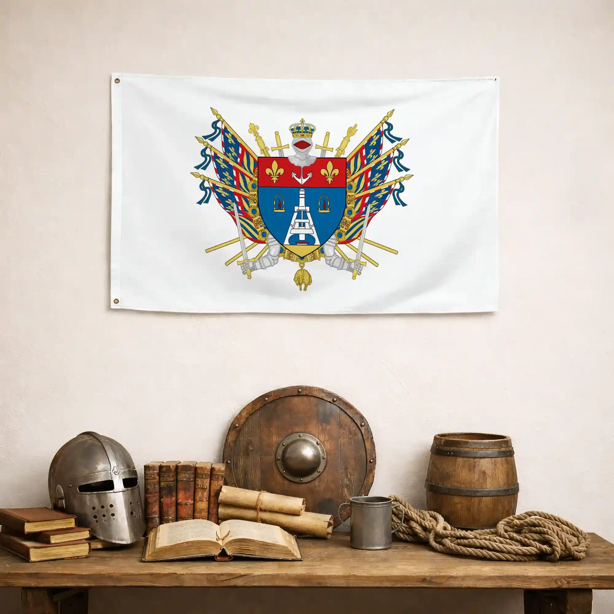 Drapeau - Blason du Creusot - Image 3
