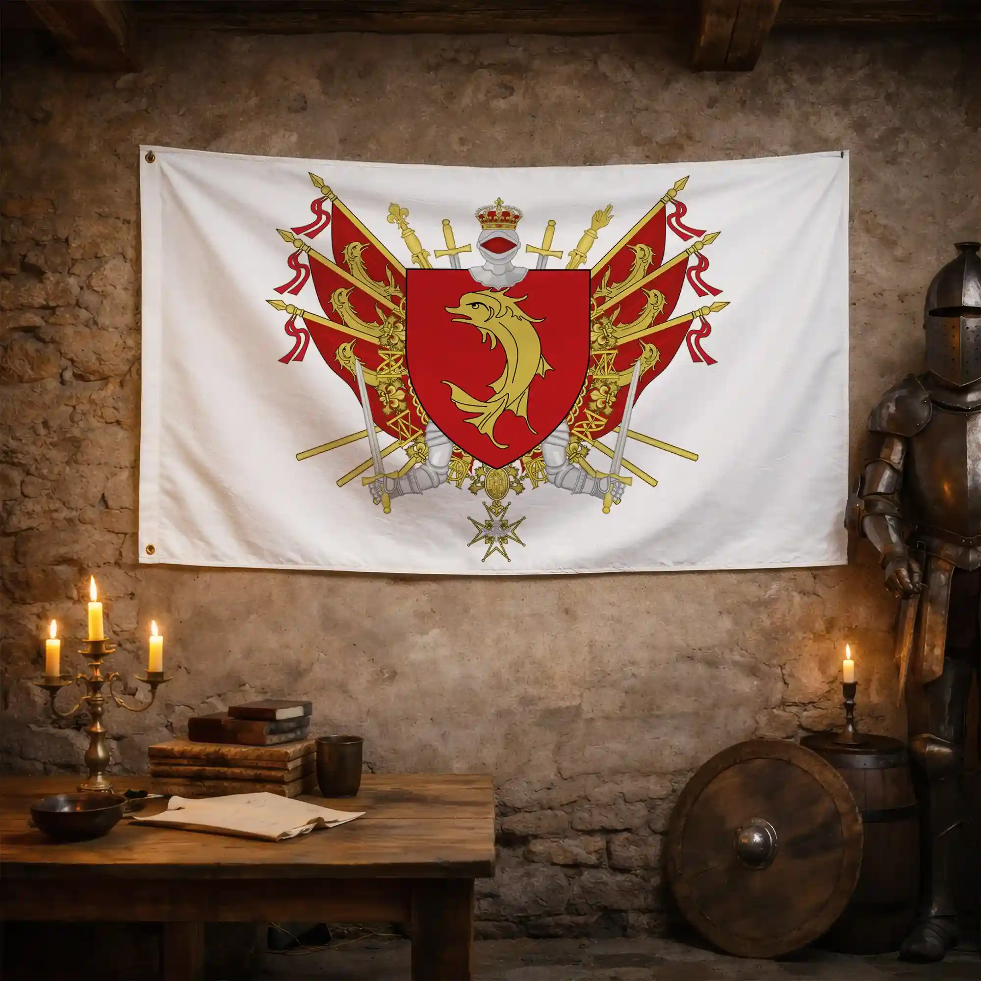 Drapeau - Blason du Forez - Image 3