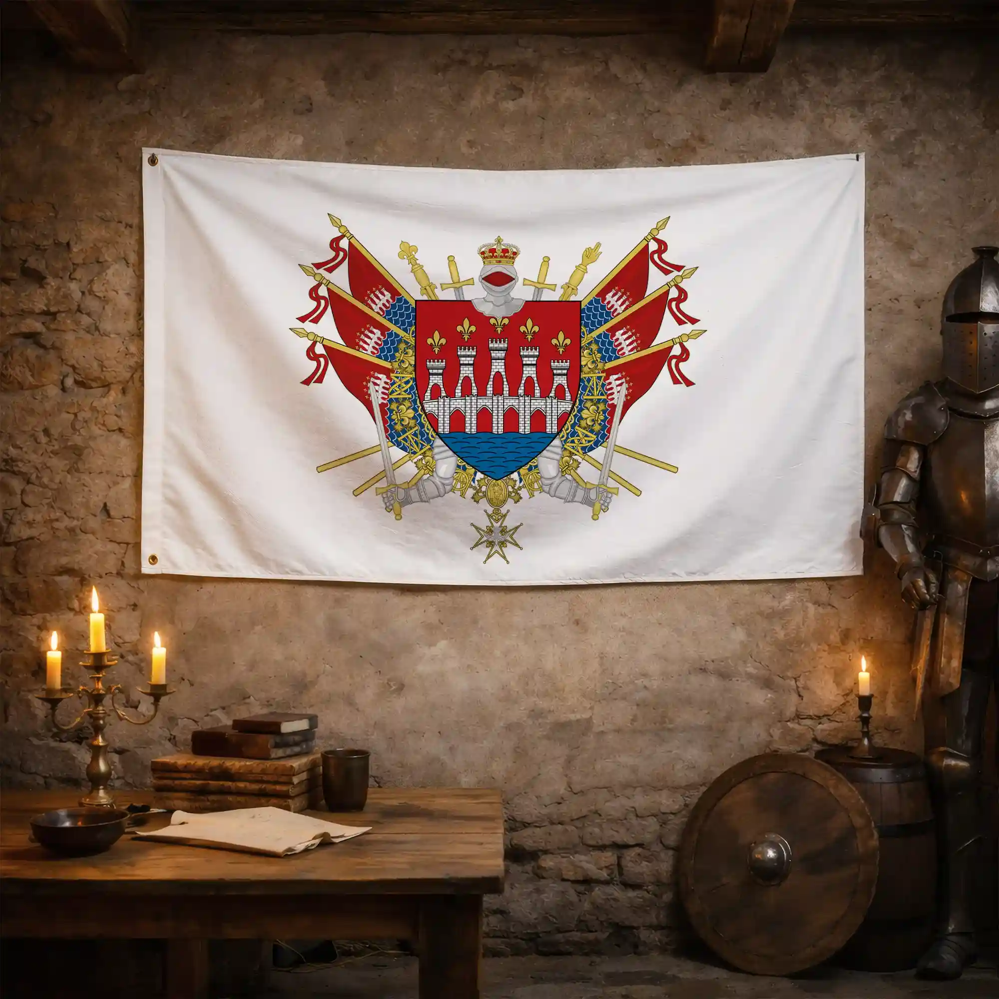 Drapeau - Blason du Lot (46) - Image 3