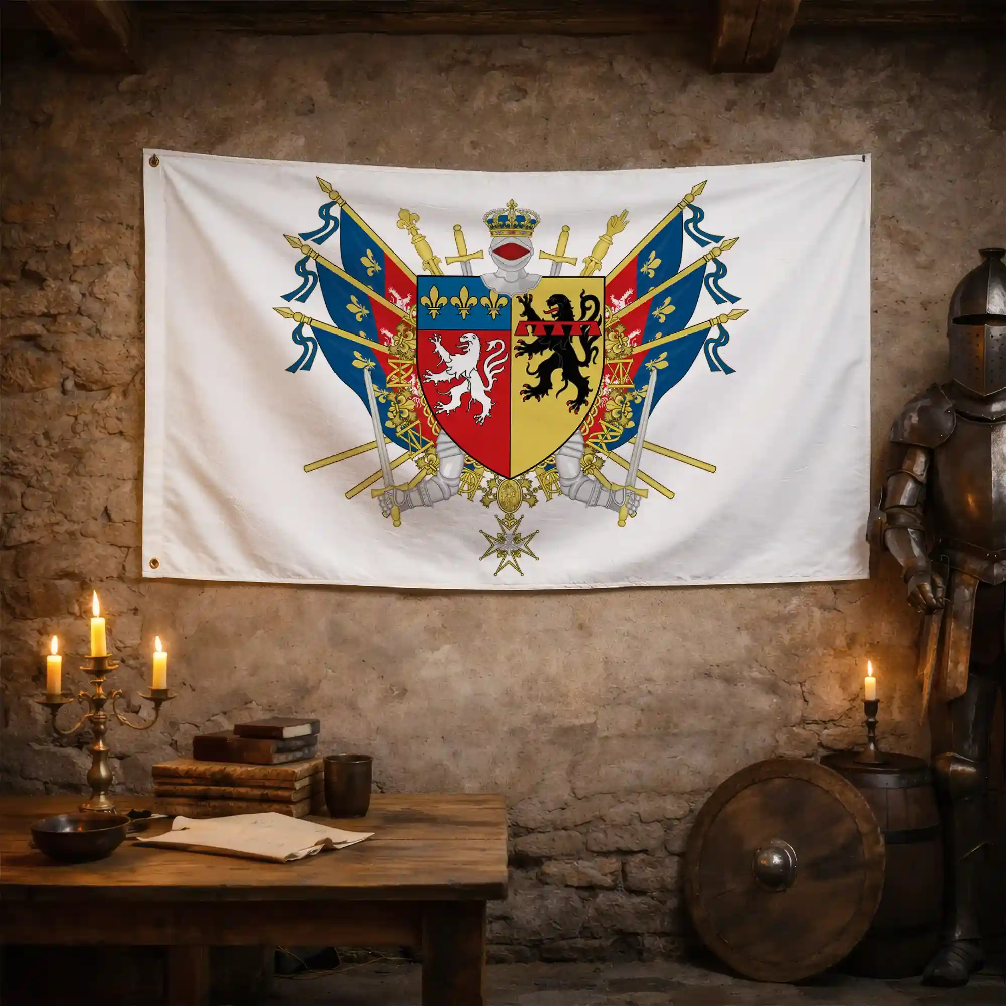 Drapeau - Blason du Rhône (69) - Image 3