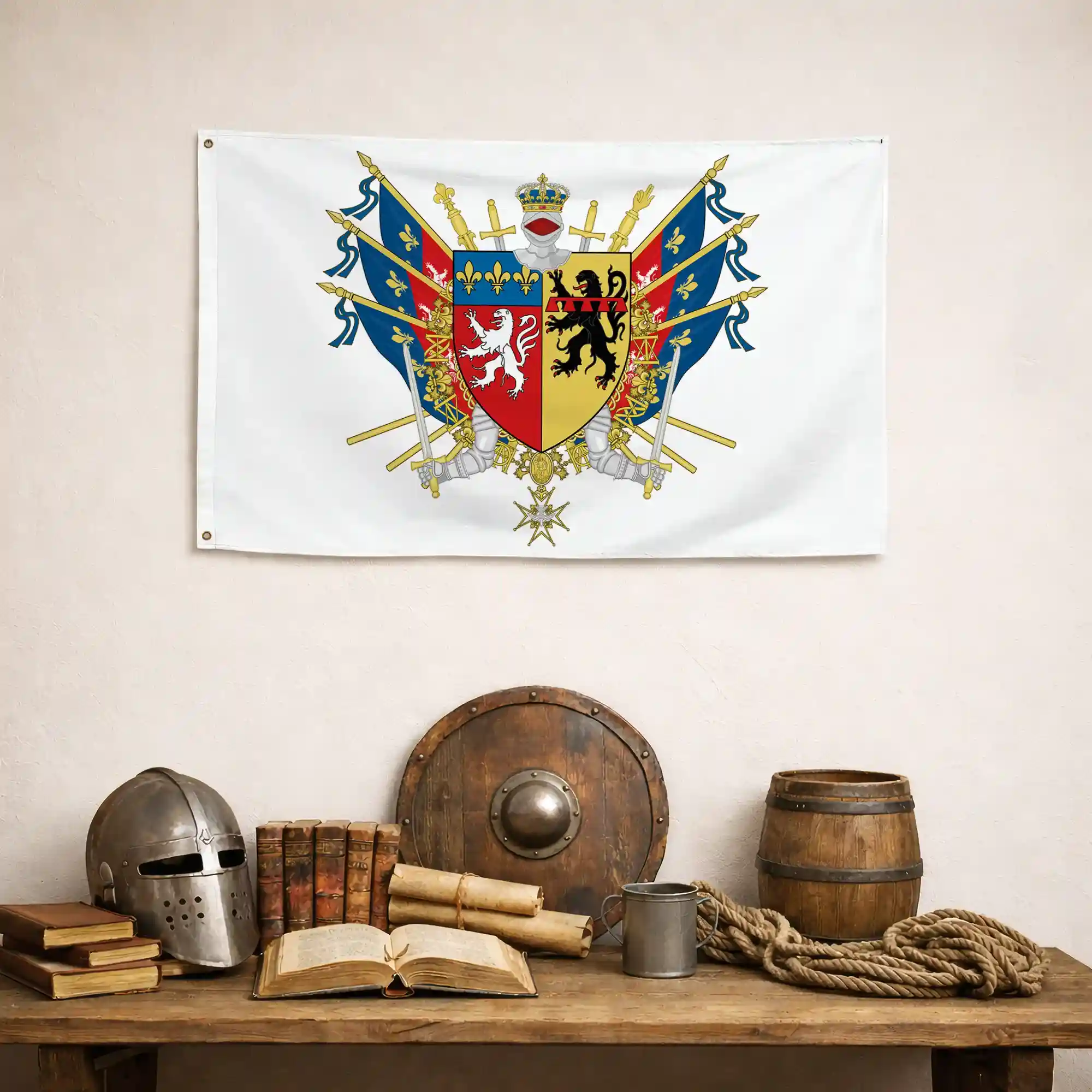 Drapeau - Blason du Rhône (69) - Image 5